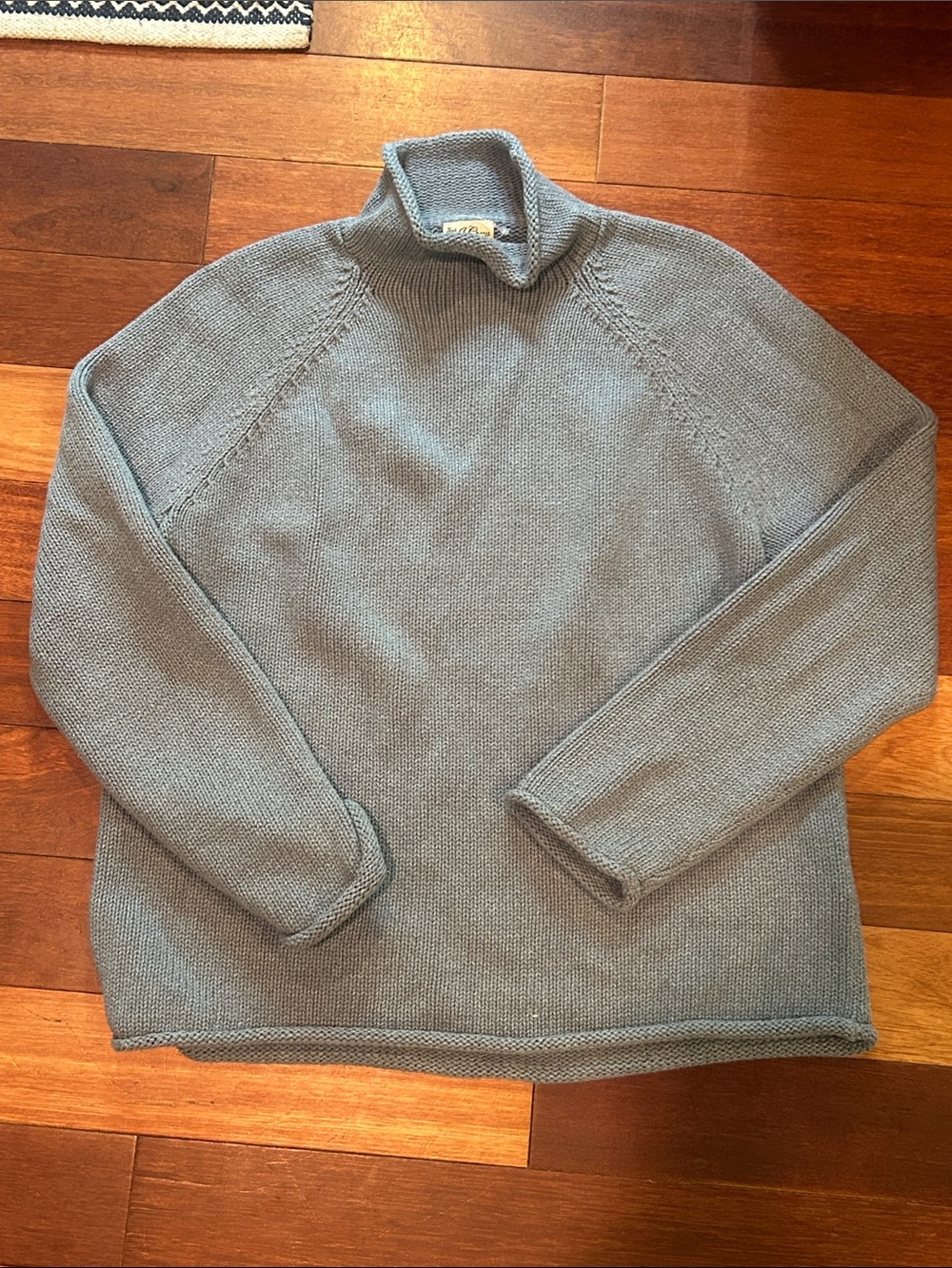 J. Crew Gray Knit Mock Neck Sweater